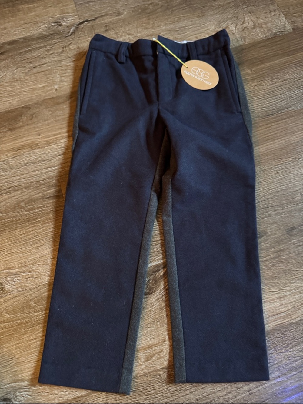 Egg by Susan Lazar Boys Two Toned Trousers.